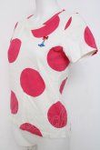 画像3: ヴィヴィアンウエストウッド 中古 / スポット柄リボンオーブ刺繍Tシャツ 1 ホワイト  Y-26-04-08-024-to-SZ-ZY (3)
