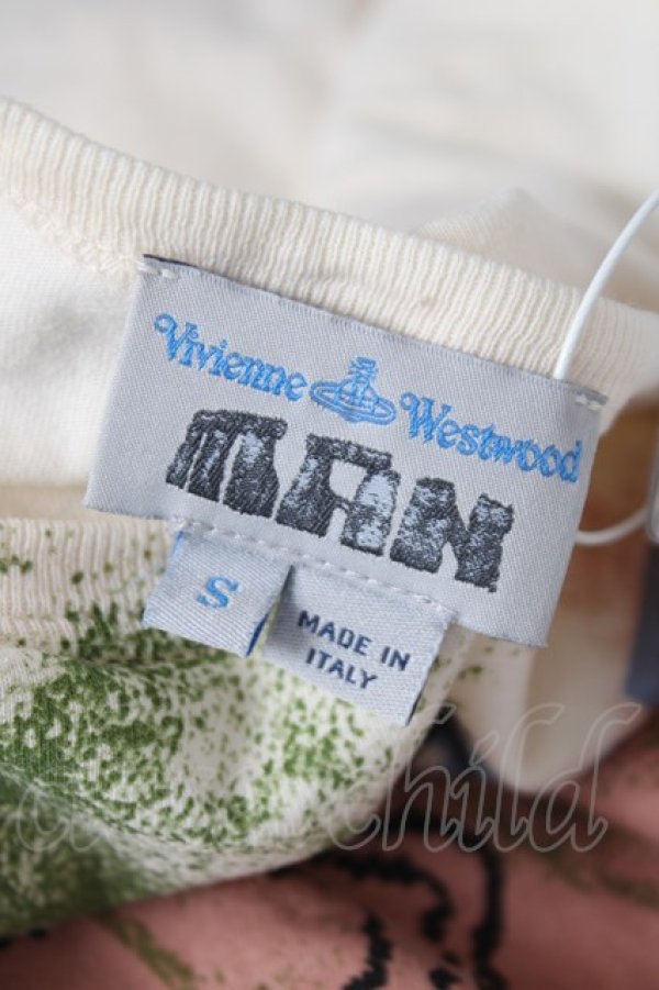 画像5: ヴィヴィアンウエストウッド MAN 中古 / サティアプリントワインステインTシャツ S 生成リ  Y-26-04-08-025-ts-SZ-ZY (5)