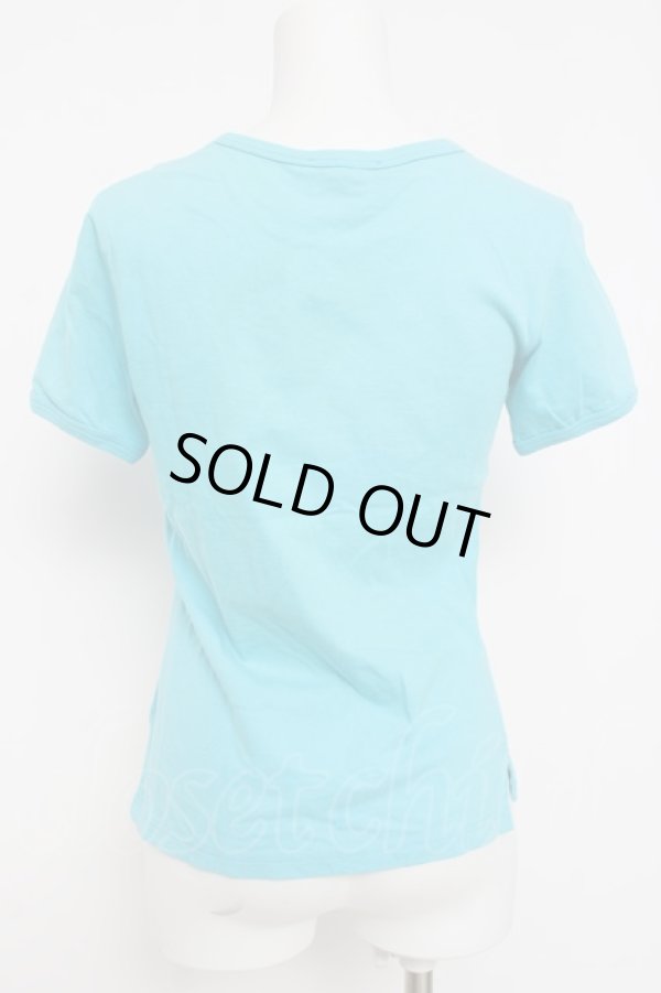 画像2: ヴィヴィアンウエストウッド 中古 / カラーオーブ刺繍Tシャツ XS ブルー  Y-26-04-08-028-ts-SZ-ZY (2)