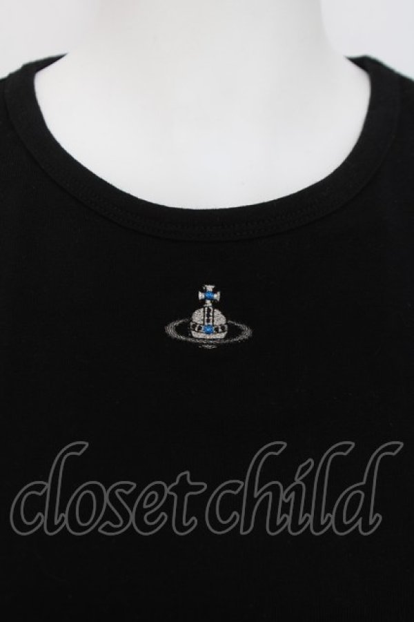 画像4: ヴィヴィアンウエストウッド MAN 中古 / オーブ刺繍Tシャツ 44 ブラック  Y-26-04-08-029-ts-SZ-ZY (4)
