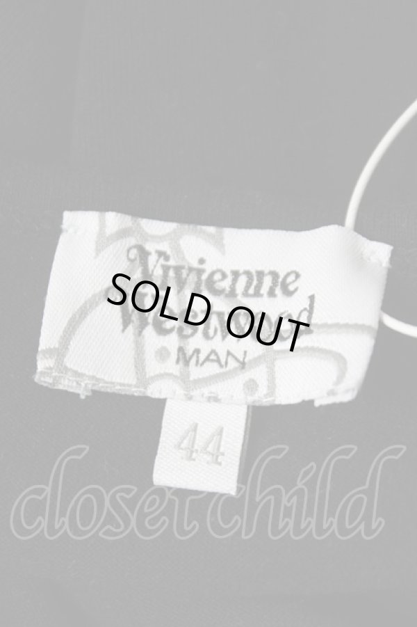 画像5: ヴィヴィアンウエストウッド MAN 中古 / オーブ刺繍Tシャツ 44 ブラック  Y-26-04-08-029-ts-SZ-ZY (5)