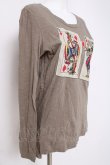 画像3: ヴィヴィアンウエストウッド 中古 / トランプptカットソー 3 グレーブラウン  Y-26-04-08-030-ts-SZ-ZY (3)