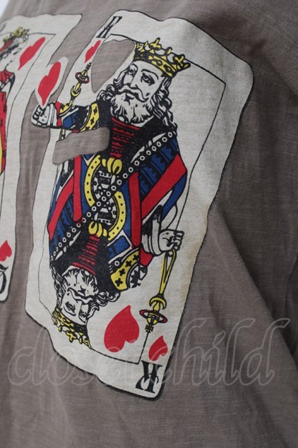 画像4: ヴィヴィアンウエストウッド 中古 / トランプptカットソー 3 グレーブラウン  Y-26-04-08-030-ts-SZ-ZY (4)