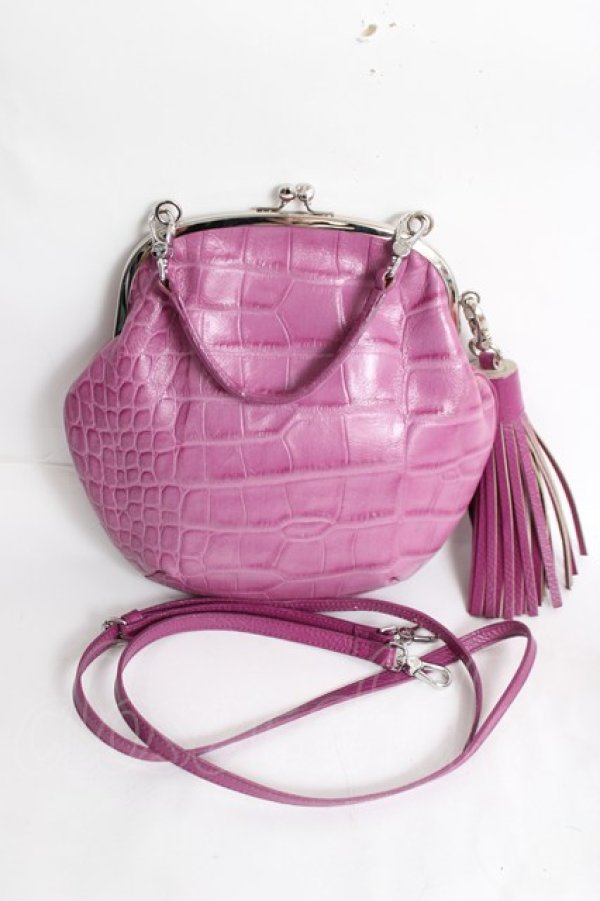 画像2: ヴィヴィアンウエストウッド 中古 / Croco Emboss バッグ  パープル  Y-26-04-08-005-ba-SZ-ZY (2)