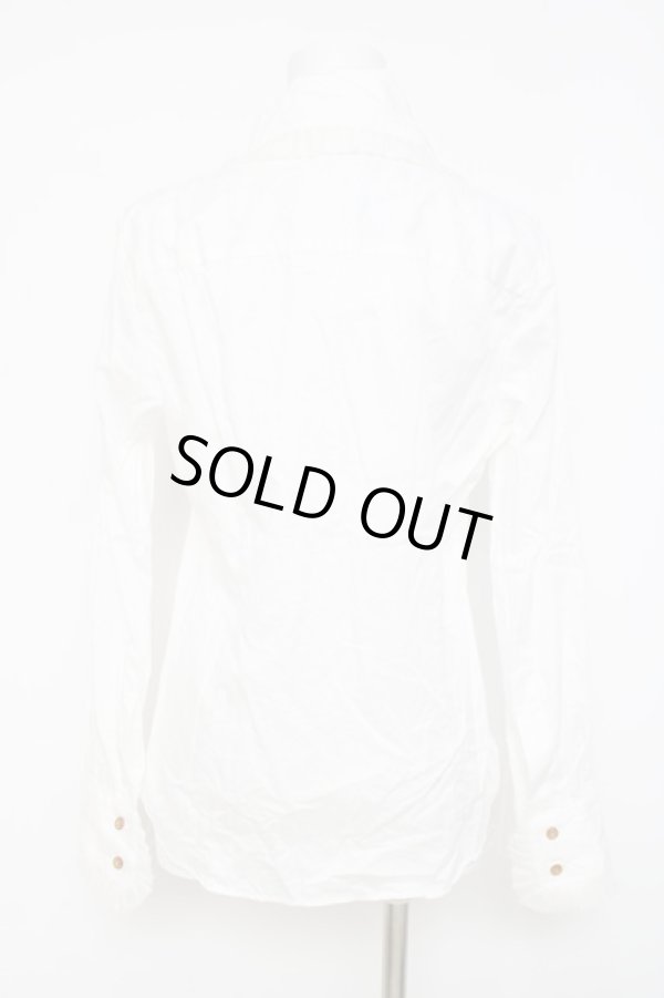 画像2: ヴィヴィアンウエストウッド 中古 / プリーツフリルブラウス 3 ホワイト  Y-26-04-08-031-bl-SZ-ZY (2)