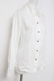 画像3: ヴィヴィアンウエストウッド 中古 / プリーツフリルブラウス 3 ホワイト  Y-26-04-08-031-bl-SZ-ZY (3)