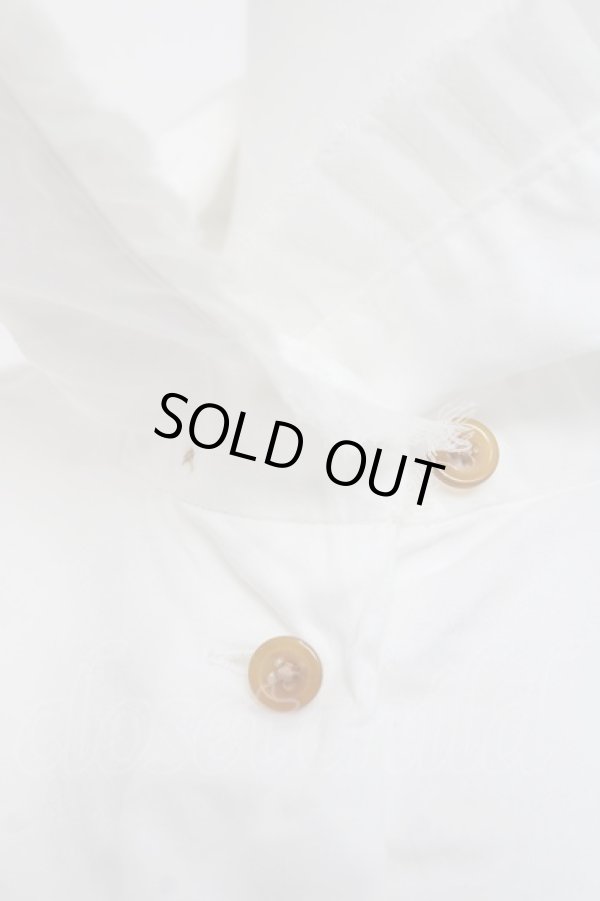 画像5: ヴィヴィアンウエストウッド 中古 / プリーツフリルブラウス 3 ホワイト  Y-26-04-08-031-bl-SZ-ZY (5)