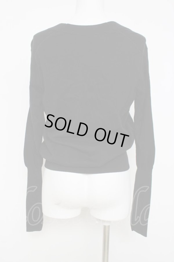 画像2: ヴィヴィアンウエストウッド 中古 / ステッチオーブ刺繍カーディガン 2 ブラック  Y-26-04-08-035-to-SZ-ZY (2)