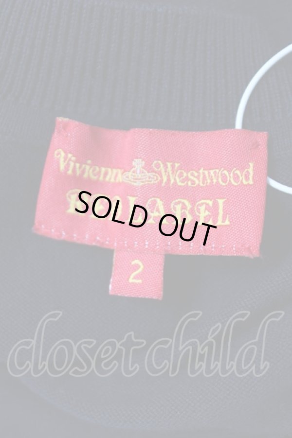 画像4: ヴィヴィアンウエストウッド 中古 / ステッチオーブ刺繍カーディガン 2 ブラック  Y-26-04-08-035-to-SZ-ZY (4)