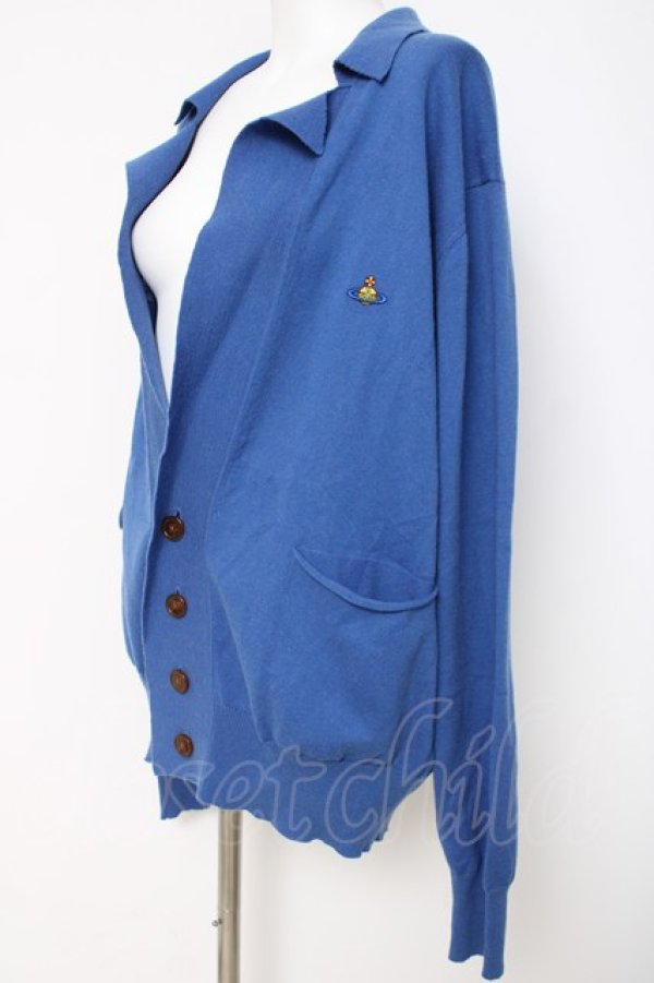 画像3: ヴィヴィアンウエストウッド 中古 / SAMUEL CARDIGAN M ブルー  Y-26-04-08-038-to-OD-ZY (3)