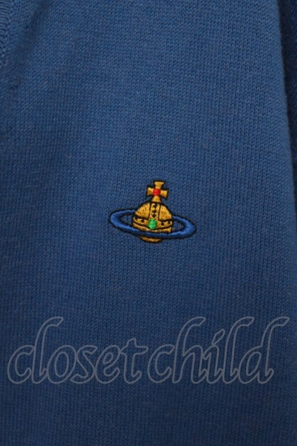 画像4: ヴィヴィアンウエストウッド 中古 / SAMUEL CARDIGAN M ブルー  Y-26-04-08-038-to-OD-ZY (4)