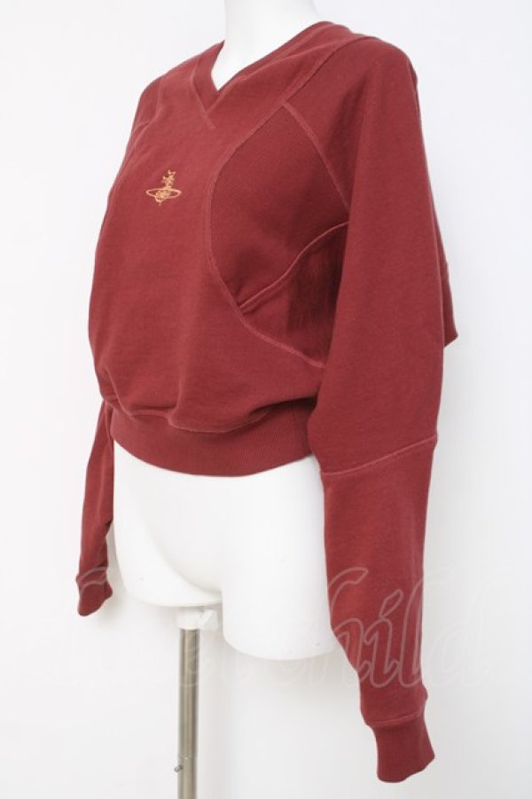 画像3: ヴィヴィアンウエストウッド 中古 / CROPPED POURPOINT SWEATSHIRT L 赤  Y-26-04-08-040-to-OD-ZY (3)