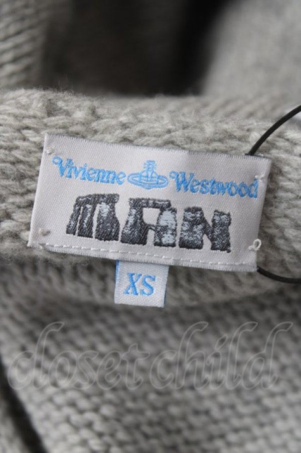 画像5: ヴィヴィアンウエストウッド MAN 中古 / フラワープリントセーター XS グレー  Y-26-04-08-041-to-SZ-ZY (5)