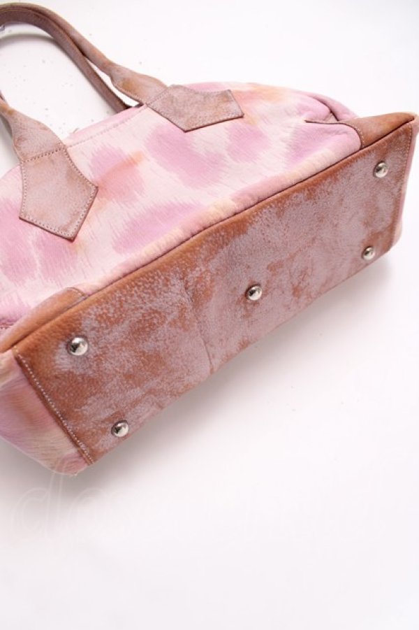 画像4: ヴィヴィアンウエストウッド 中古 / leopard yasmin bag large ピンク  Y-26-04-08-006-ba-SZ-ZY (4)