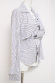 画像3: ヴィヴィアンウエストウッド 中古 / DRUNKEN SHIRT 42 ホワイト/ブルー×ブラウンストライプ  Y-26-04-08-043-bl-OD-ZY (3)