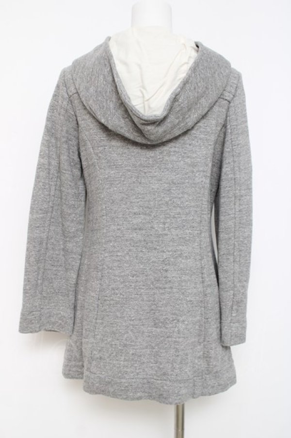 画像2: ヴィヴィアンウエストウッド 中古 / アシンメトリックフードパーカー 2 グレー  Y-26-04-08-044-to-SZ-ZY (2)
