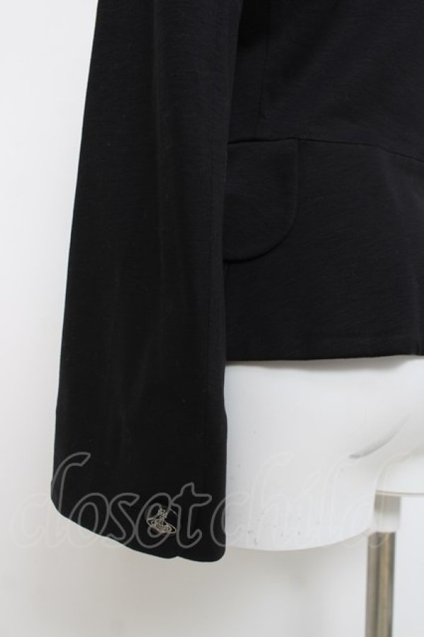 画像4: ヴィヴィアンウエストウッド 中古 / ラブジャケット(バレンシア生地） 2 ブラック  Y-26-04-08-045-jc-SZ-ZY (4)