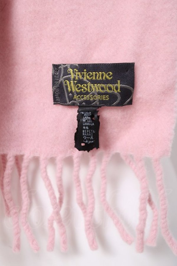 画像3: ヴィヴィアンウエストウッド 中古 / カラーオーブマフラー  ピンク  Y-26-04-08-008-gd-SZ-ZY (3)
