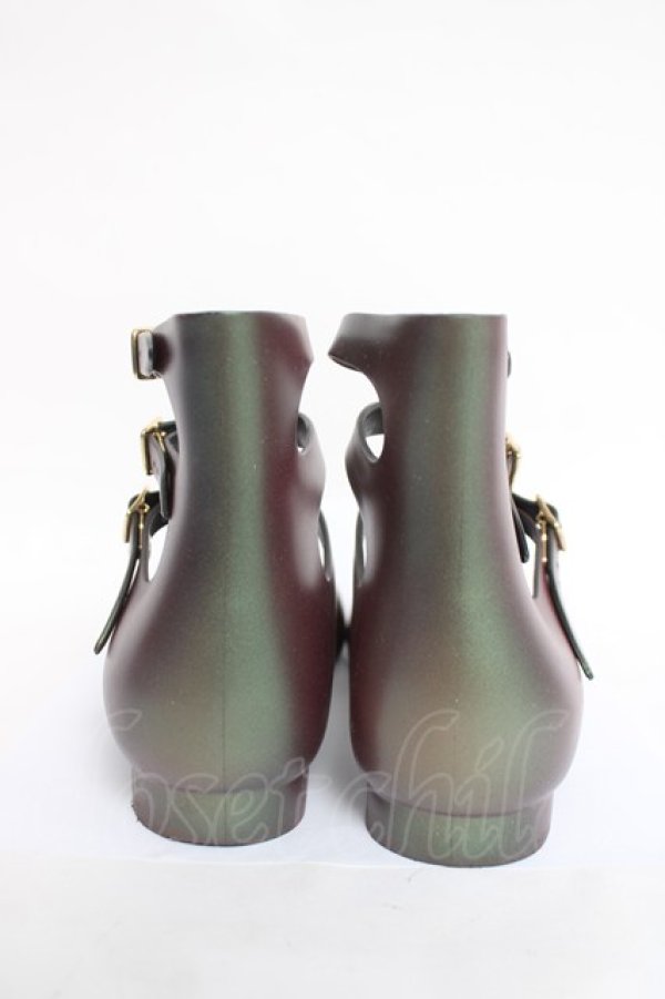 画像3: ヴィヴィアンウエストウッド 中古 / ANGLOMANIA×melissa Ballerinaシューズ 24 グリーン  Y-26-04-08-009-sh-SZ-ZY (3)