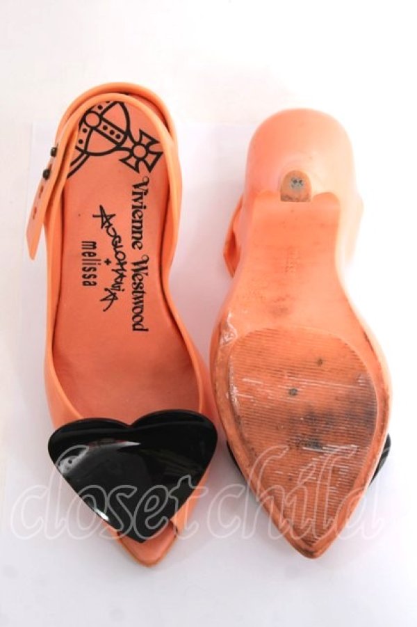 画像5: ヴィヴィアンウエストウッド×Melissa 中古 / Lady Dragonシューズ 5 オレンジ  Y-26-04-08-011-sh-SZ-ZY (5)