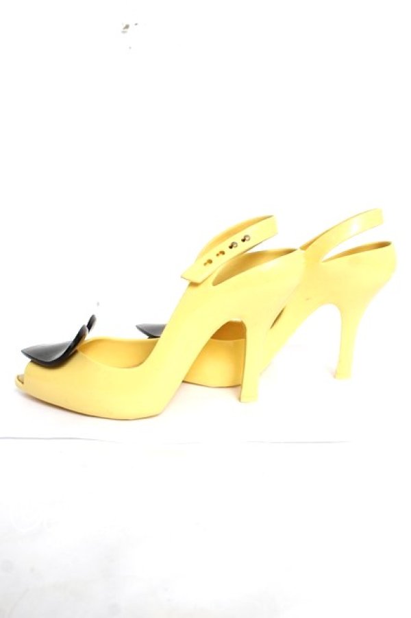画像2: ヴィヴィアンウエストウッド×Melissa 中古 / Lady Dragonシューズ 7 イエロー  Y-26-04-08-012-sh-SZ-ZY (2)