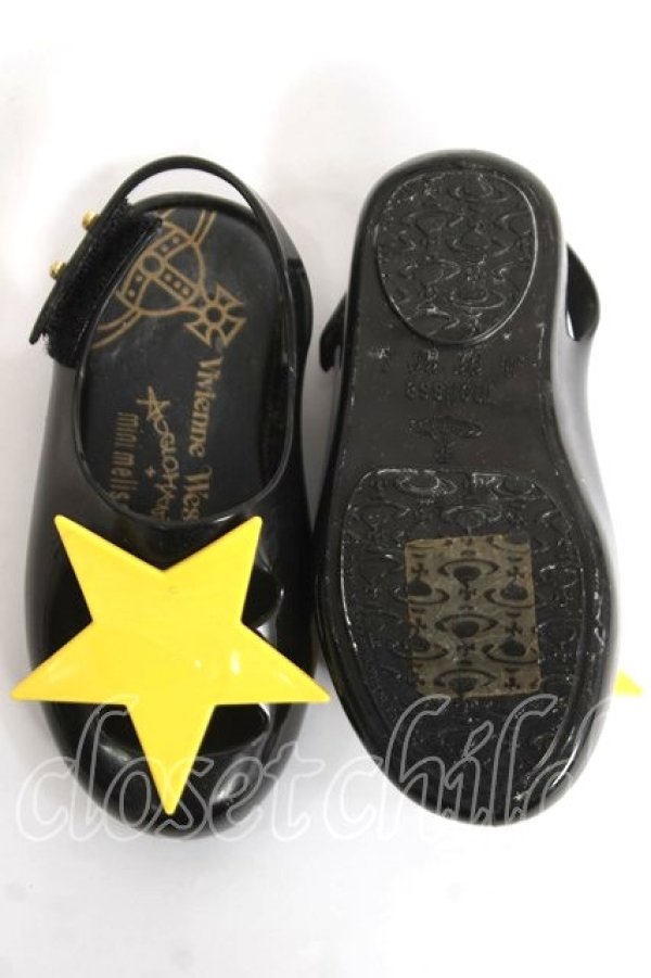 画像5: ヴィヴィアンウエストウッド×Melissa 中古 / Baby Bowシューズ 13cm 黒  Y-26-04-08-015-sh-SZ-ZY (5)
