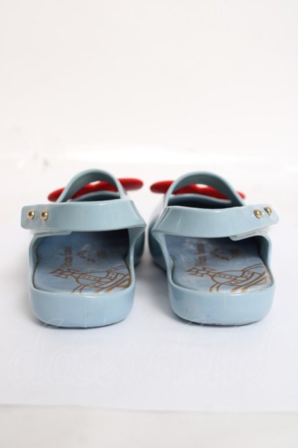 画像3: ヴィヴィアンウエストウッド×Melissa 中古 / Baby Bowシューズ 15cm サックス  Y-26-04-08-016-sh-SZ-ZY (3)