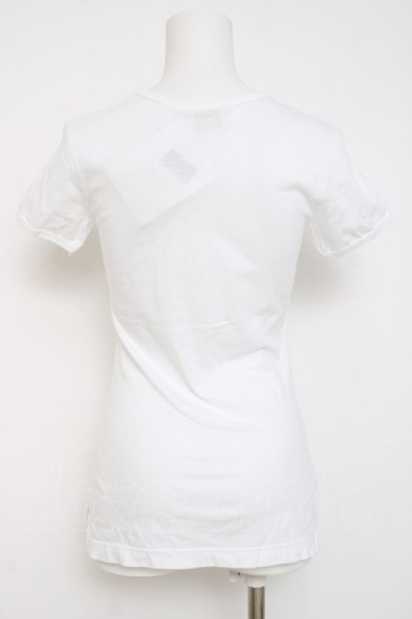 画像2: ヴィヴィアンウエストウッド 中古 / カラーオーブ刺繍Tシャツ XS ホワイト  Y-26-04-08-017-ts-SZ-ZY (2)