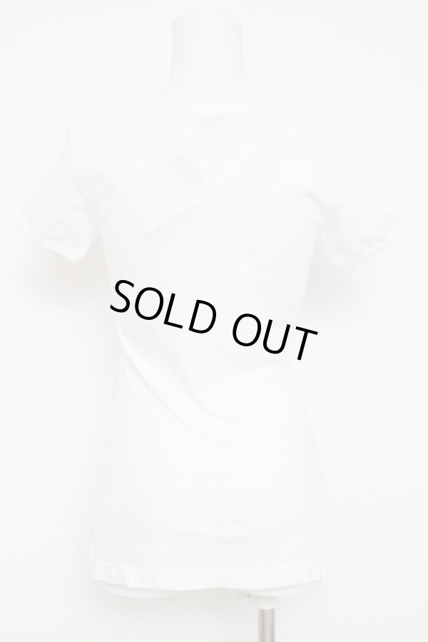 画像2: ヴィヴィアンウエストウッド 中古 / カラーオーブ刺繍Tシャツ XS ホワイト  Y-26-04-08-017-ts-SZ-ZY (2)