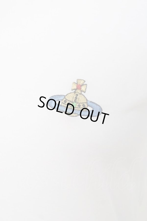 画像4: ヴィヴィアンウエストウッド 中古 / カラーオーブ刺繍Tシャツ XS ホワイト  Y-26-04-08-017-ts-SZ-ZY (4)