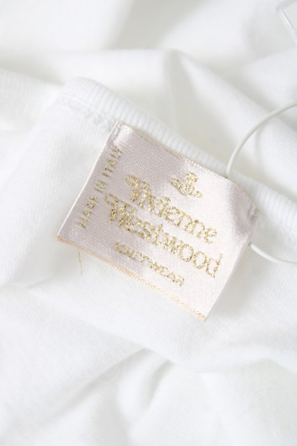 画像5: ヴィヴィアンウエストウッド 中古 / カラーオーブ刺繍Tシャツ XS ホワイト  Y-26-04-08-017-ts-SZ-ZY (5)