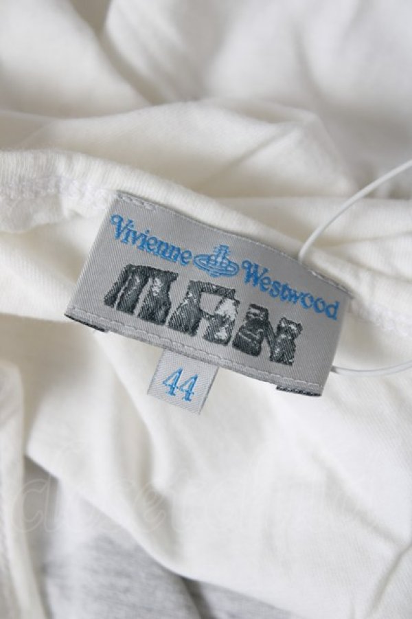 画像5: ヴィヴィアンウエストウッド MAN 中古 / TOO FAST TO LIVE Tシャツ 44 ホワイト  Y-26-04-08-019-to-SZ-ZY (5)