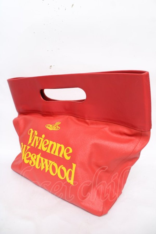 画像3: ヴィヴィアンウエストウッド 中古 / キャリークラッチバック  赤  Y-26-04-15-006-ba-AS-ZY (3)