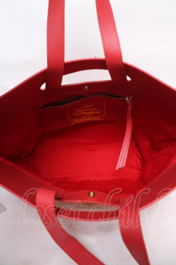 画像4: ヴィヴィアンウエストウッド 中古 / キャリークラッチバック  赤  Y-26-04-15-006-ba-AS-ZY (4)