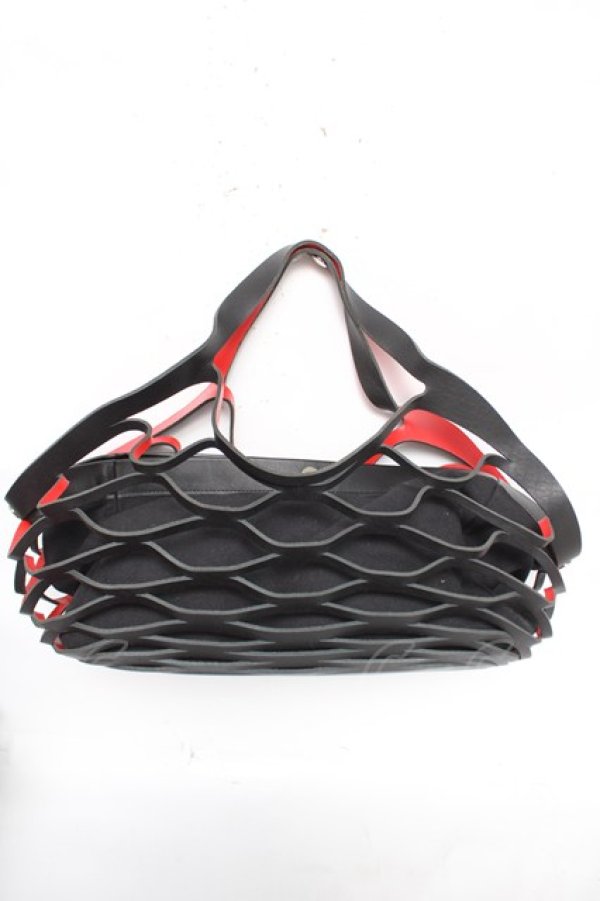 画像2: ヴィヴィアンウエストウッド 中古 / スラッシュレザーハンドバッグ  赤×黒  Y-26-04-15-009-ba-AS-ZY (2)