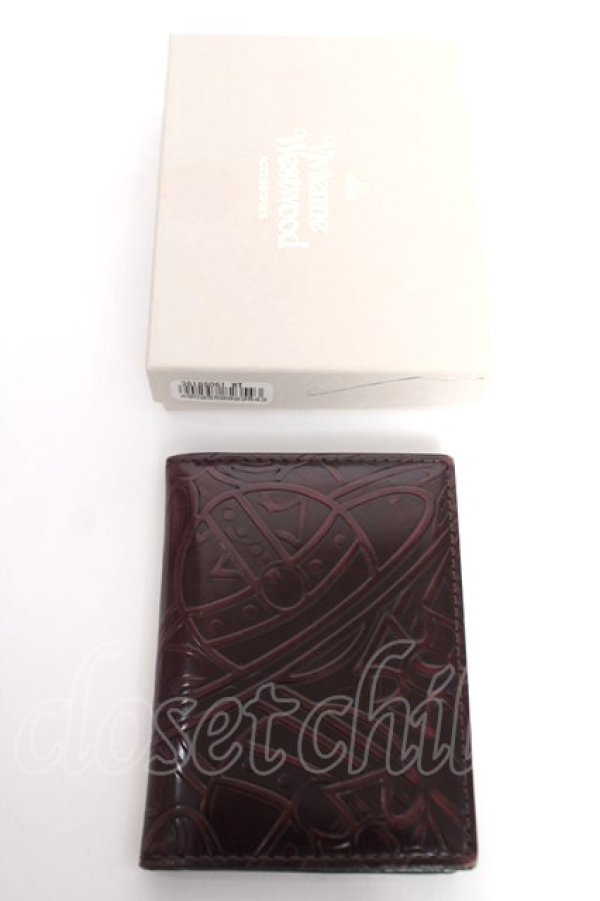 画像5: ヴィヴィアンウエストウッド 中古 / エンボスオーブパスケース  ブラウン  Y-26-05-03-020-wa-SZ-ZY (5)