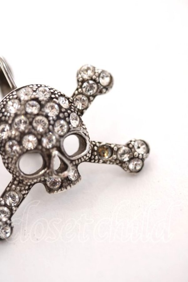 画像3: ヴィヴィアンウエストウッド 中古 / diamante skull pierce  シルバー  Y-26-05-03-002-ac-SZ-ZY (3)