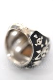 画像2: ヴィヴィアンウエストウッド 中古 / College Ring XS ブラック  Y-26-05-03-003-rg-OD-ZY (2)