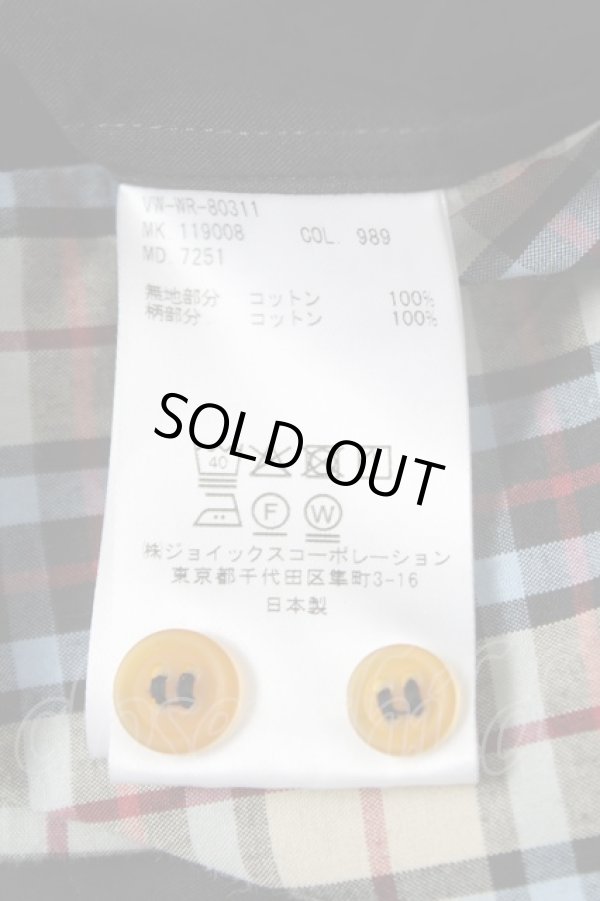 画像6: ヴィヴィアンウエストウッド MAN 中古 / チェッククラシックシャツ 44 黒  Y-26-05-03-033-bl-SZ-ZY (6)