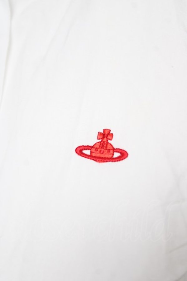 画像4: ヴィヴィアンウエストウッド 中古 / 単色オーブ刺繍ブラウス 2 ホワイト  Y-26-05-03-034-to-SZ-ZY (4)