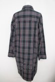 画像2: ヴィヴィアンウエストウッド MAN 中古 / チェック柄ロングシャツ 44 ネイビー×グリーン  Y-26-05-03-035-bl-SZ-ZY (2)
