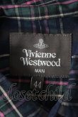 画像5: ヴィヴィアンウエストウッド MAN 中古 / チェック柄ロングシャツ 44 ネイビー×グリーン  Y-26-05-03-035-bl-SZ-ZY (5)