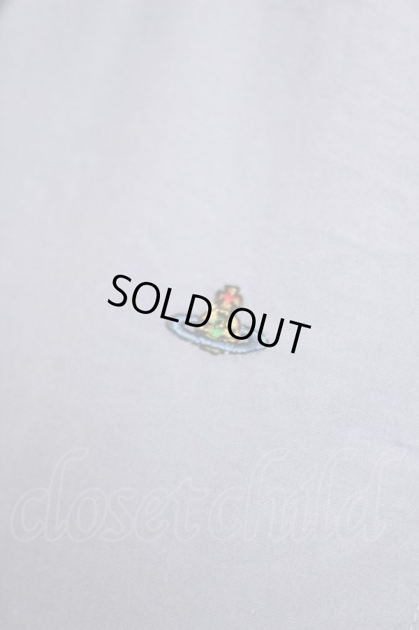画像3: ヴィヴィアンウエストウッド 中古 / カラーオーブ刺繍ブラウス 12 ブルー  Y-26-05-03-039-bl-SZ-ZY (3)