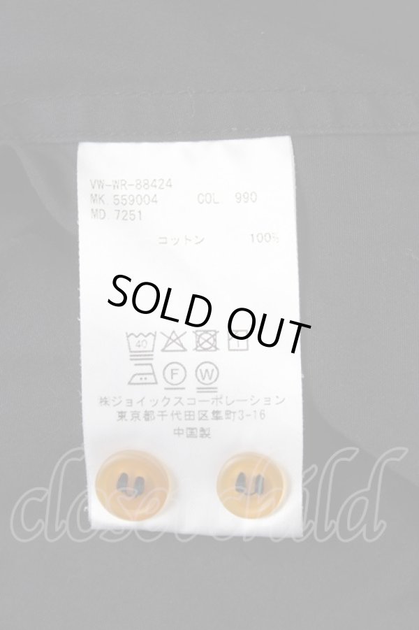 画像5: ヴィヴィアンウエストウッド MAN 中古 / ワンポイントORB “クラシック” ポプリンシャツ 48 ブラック  Y-26-05-03-043-bl-SZ-ZY (5)