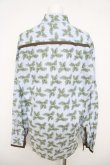 画像2: ヴィヴィアンウエストウッド MAN 中古 / パームツリーガラシャツ 46 ブルー/グリーン  Y-26-05-03-044-bl-SZ-ZY (2)