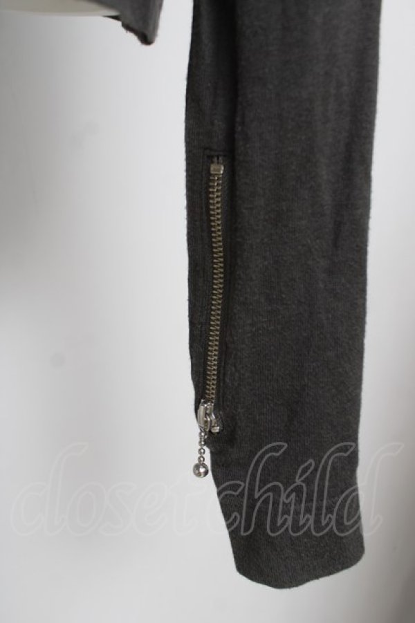 画像4: ANGLOMANIA 中古 / 短剣ZIP付キニット 38 グレー  Y-26-05-03-051-to-SZ-ZY (4)