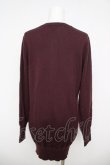 画像2: ヴィヴィアンウエストウッド 中古 / /カラーオーブ刺繍ロングカーディガン L ワイン  Y-26-05-03-054-to-AS-ZY (2)
