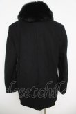 画像2: ANGLOMANIA 中古 / 2WAYウールエコファーコート 40 黒  Y-26-05-03-066-co-AS-ZY (2)