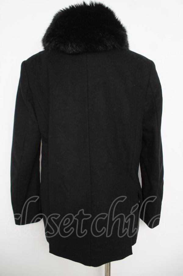画像2: ANGLOMANIA 中古 / 2WAYウールエコファーコート 40 黒  Y-26-05-03-066-co-AS-ZY (2)