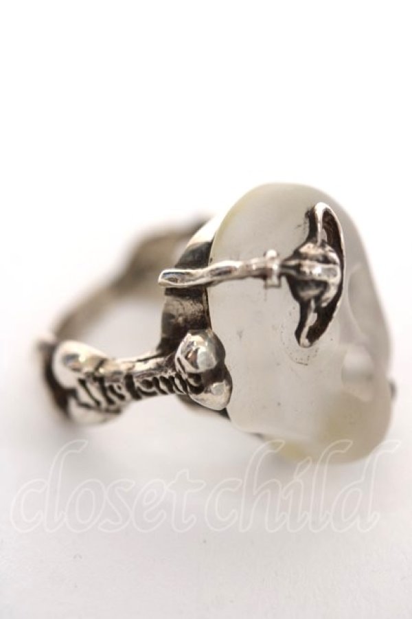 画像2: ヴィヴィアンウエストウッド 中古 / rock skull ring XS シルバー  Y-26-05-03-008-ac-OD-ZY (2)